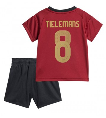 Belgien Youri Tielemans #8 Replika Babytøj Hjemmebanesæt Børn EM 2024 Kortærmet (+ Korte bukser)